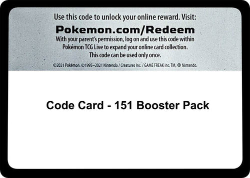 Code Card - Paldea Evolved Booster Pack - SV02: Paldea Evolved (PAL)