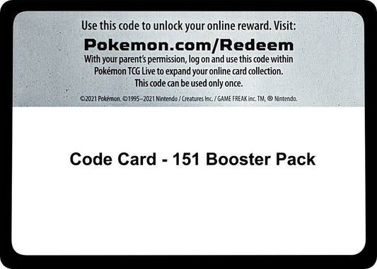 Code Card - Paldea Evolved Booster Pack - SV02: Paldea Evolved (PAL)
